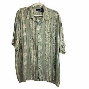 Puritan Palm Tree Tropical Men’s Shirt Size XL